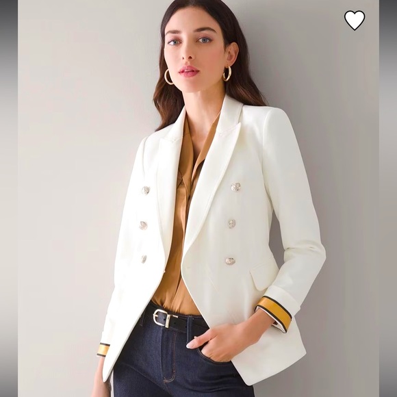 Silent Luxury Blazer, Ecru color, size 0 - Picture 2 of 13